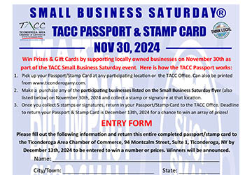 Small Business Saturday Passport Flyer