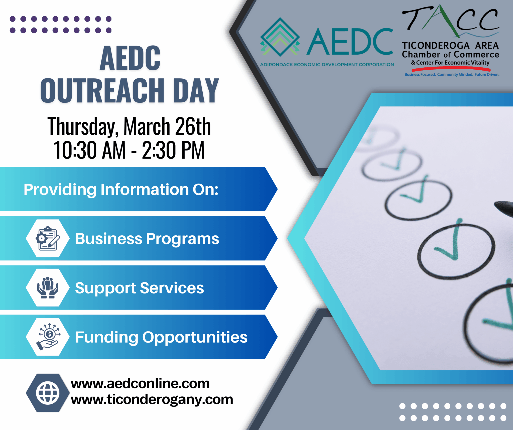 Ticonderoga Area Chamber of Commerce | AEDC Outreach Day 2026